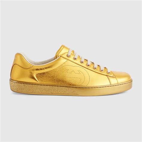 white and gold gucci sneakers|black and gold gucci sneakers.